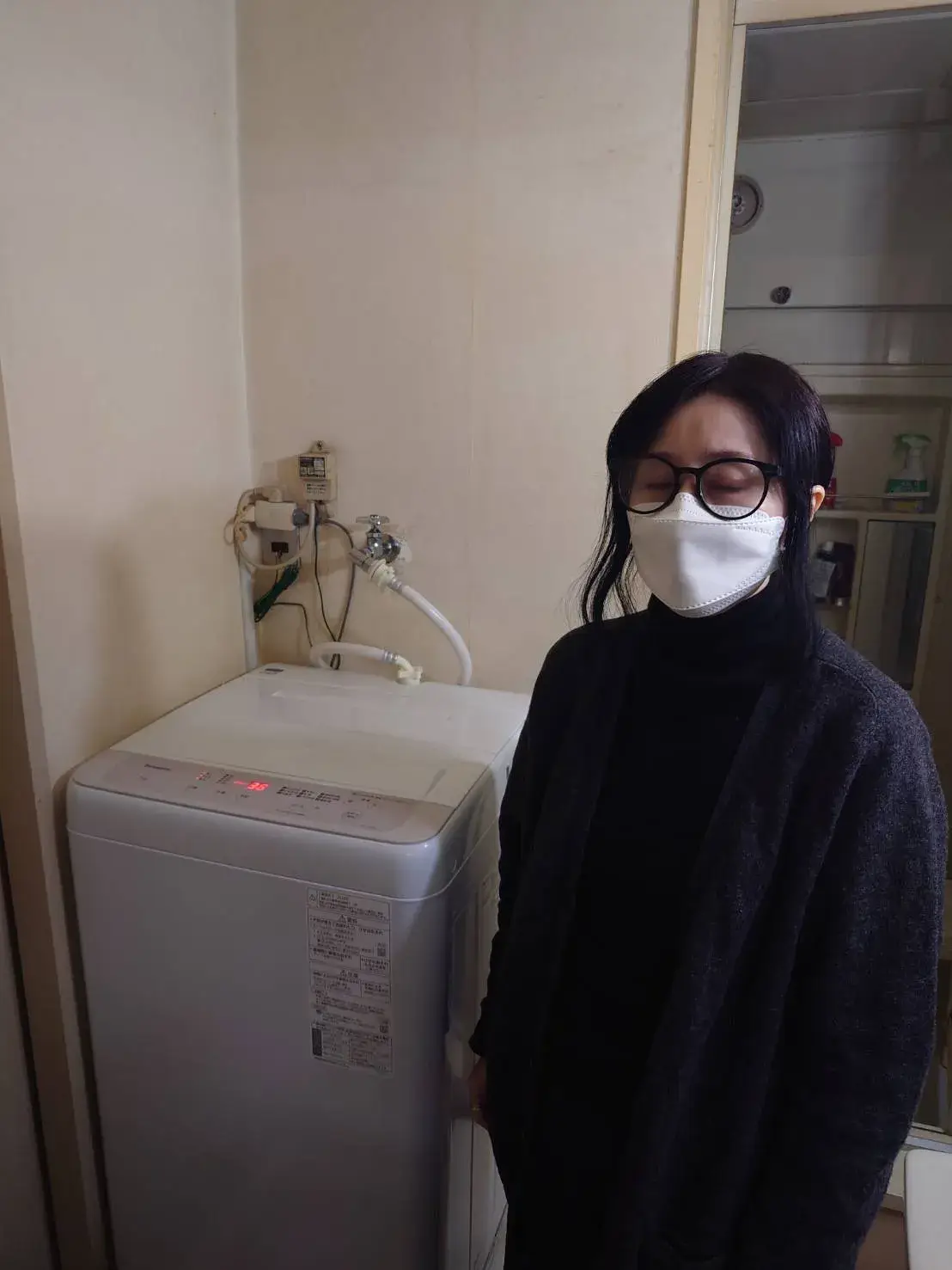 洗濯機用水栓からの水漏れ-加古川市尾上